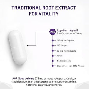 AOR MACA 180 Capsules - okotoks hc pharmacy