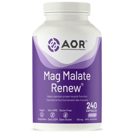 AOR Mag Malate Renew 240 Capsules - okotoks hc pharmacy