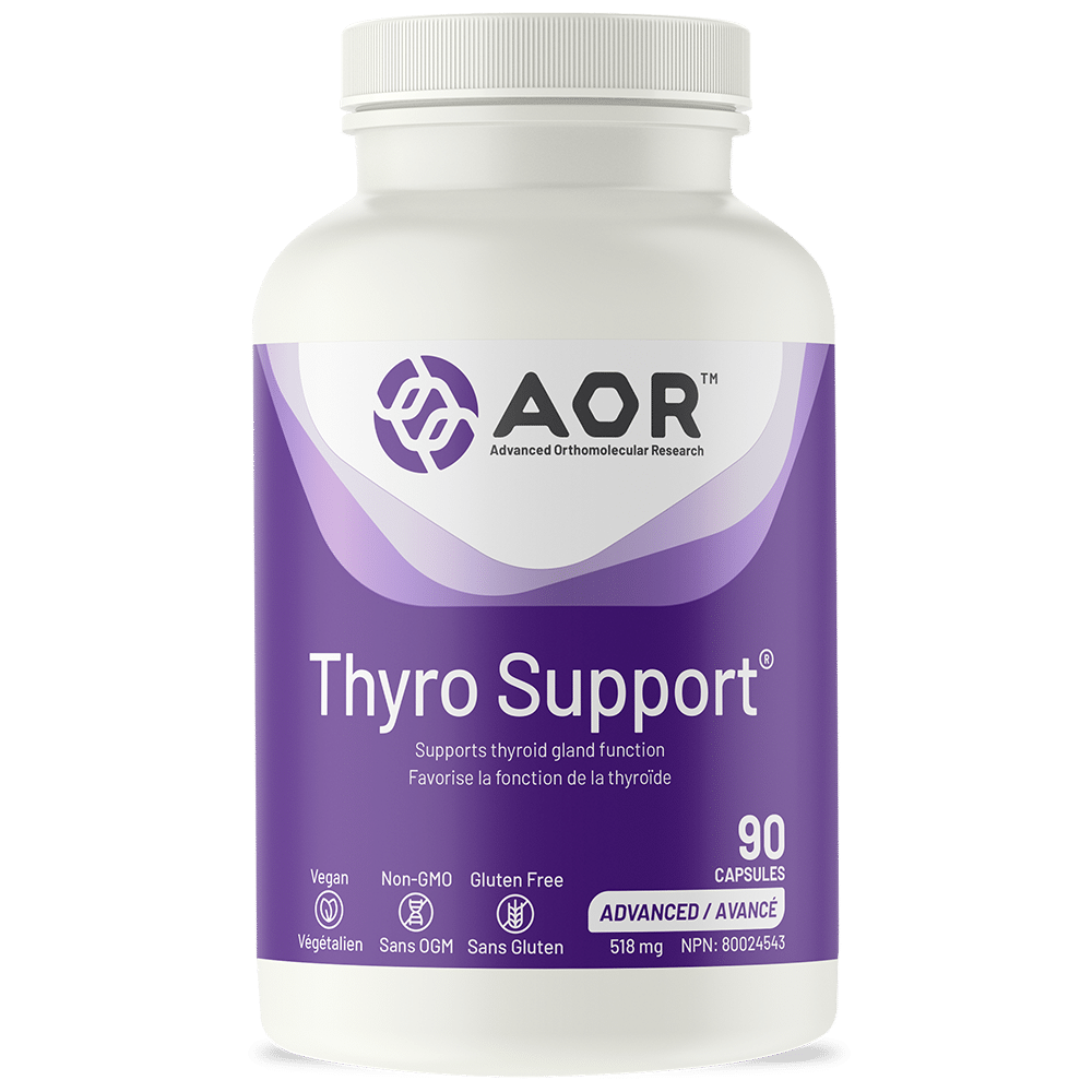 AOR Thyro Support supplement bottle on a white background - okotoks hc pharmacy