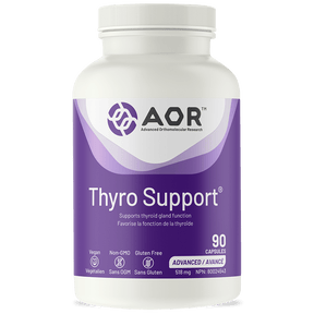 AOR Thyro Support supplement bottle on a white background - okotoks hc pharmacy