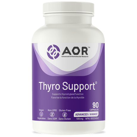 AOR Thyro Support supplement bottle on a white background - okotoks hc pharmacy