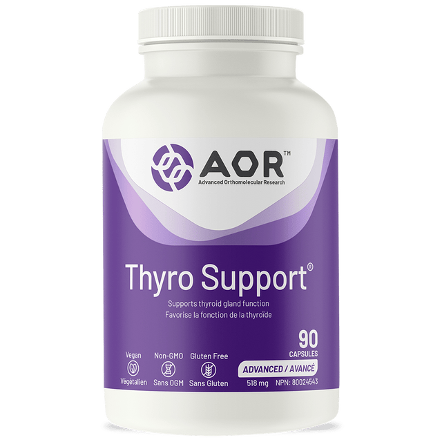 AOR Thyro Support supplement bottle on a white background - okotoks hc pharmacy