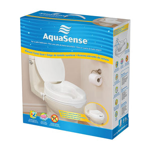 AquaSense Raised Toilet Seat with Lid - okotoks hc pharmacy