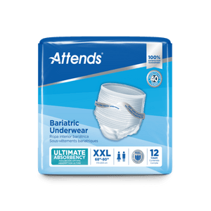 Attends Bariatric Underwear packaging on a white background - okotoks hc pharmacy