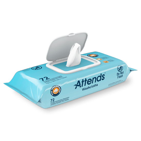 Attends Scented Washcloths - 72 Pack - okotoks hc pharmacy