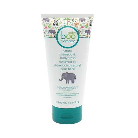 Baby shampoo and body wash tube with animal-themed label on a white background - okotoks hc pharmacy