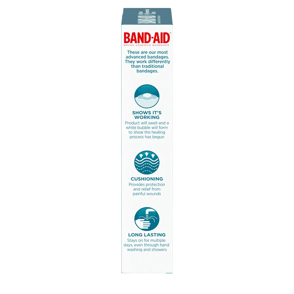 Band-Aid packaging on a white background - okotoks hc pharmacy