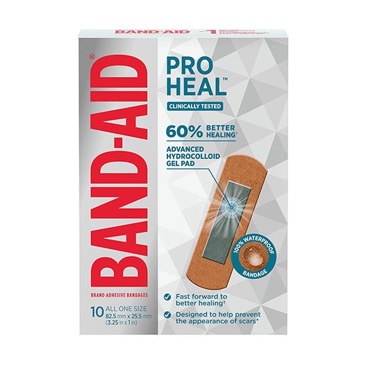 Band-Aid Pro Heal packaging on a white background - okotoks hc pharmacy