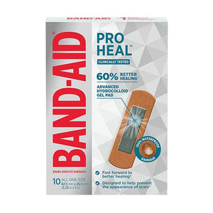 Band-Aid Pro Heal packaging on a white background - okotoks hc pharmacy