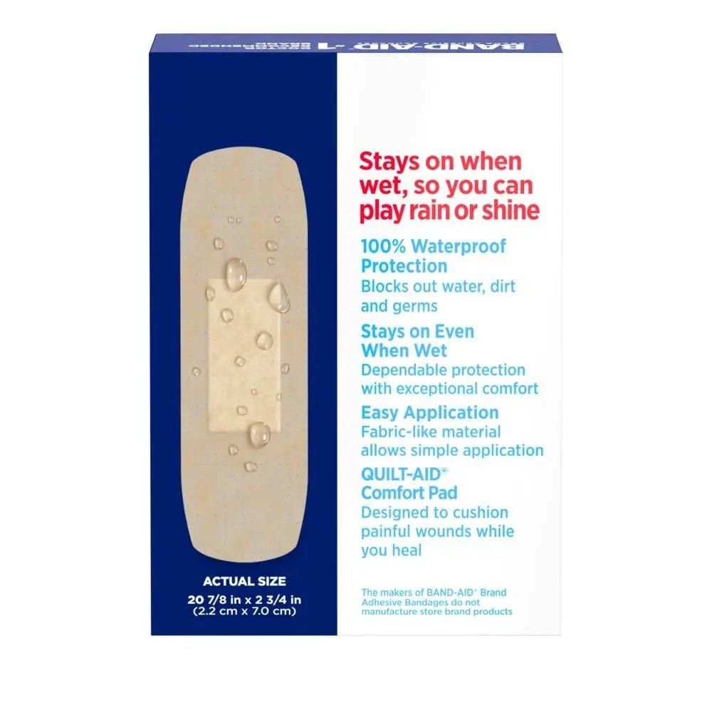 Quintessential bandage packaging with text on a white background - okotoks hc pharmacy