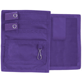 Purple organizer with multiple pockets on a white background - okotoks hc pharmacy