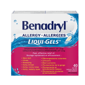 Benadryl Allergy Liqui-Gels Capsules - okotoks hc pharmacy