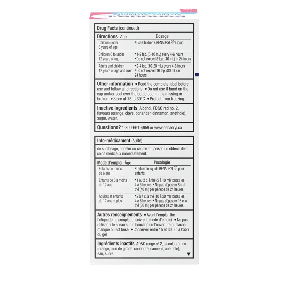 Drug facts label on a white background - okotoks hc pharmacy