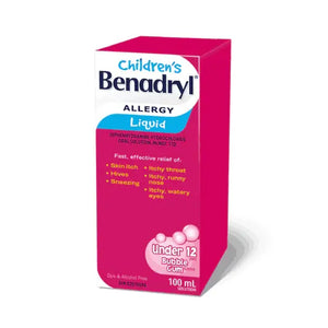 Benadryl Liquid Child Bubblegum 100ML - #shop_name