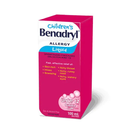 Benadryl Liquid Child Bubblegum 100ML - #shop_name