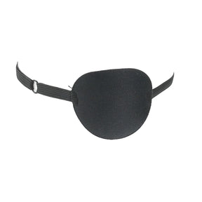 Black eye patch with a strap on a white background - okotoks hc pharmacy