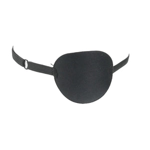 Black eye patch with a strap on a white background - okotoks hc pharmacy