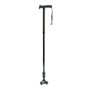 Black walking cane on a white background - okotoks hc pharmacy