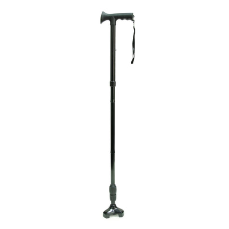 Black walking cane on a white background - okotoks hc pharmacy