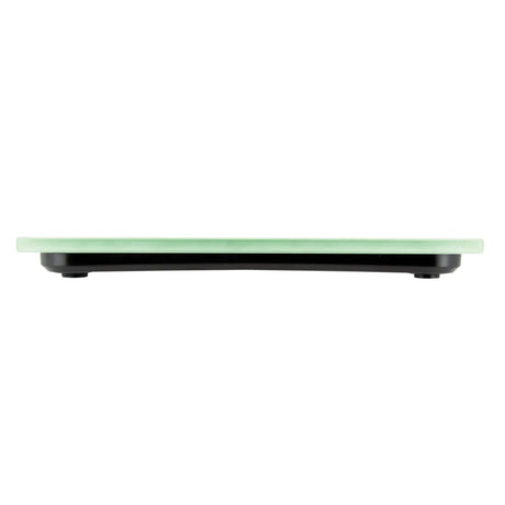 Thin, rectangular electronic device with a green top surface on a white background - okotoks hc pharmacy