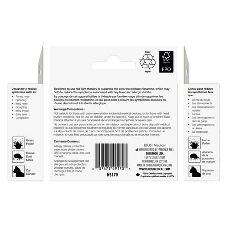 Product label with text and icons on a white background - okotoks hc pharmacy