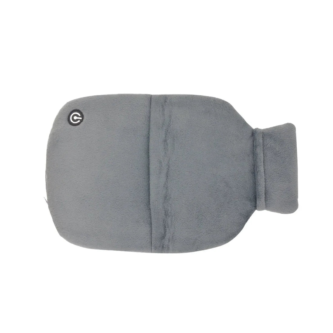 Gray hot water bottle with a visible brand logo on a white background - okotoks hc pharmacy