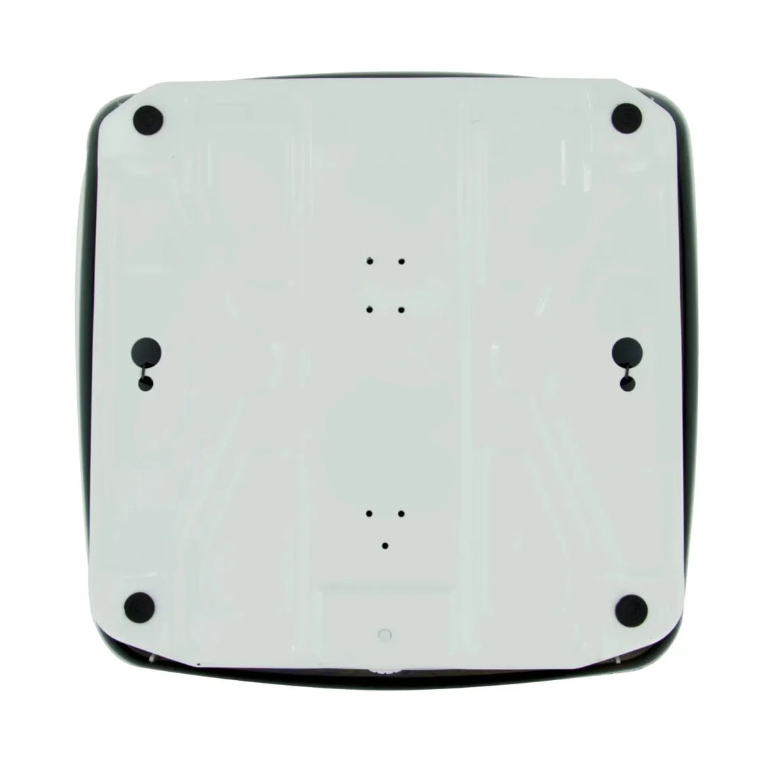White square object with black circular features on a white background - okotoks hc pharmacy