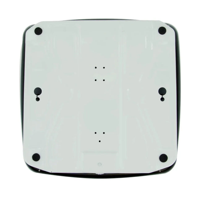 White square object with black circular features on a white background - okotoks hc pharmacy