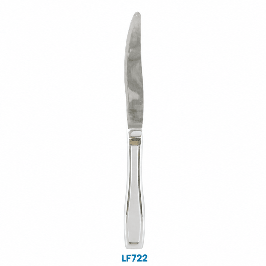 Stainless steel knife with a visible brand logo on a white background - okotoks hc pharmacy