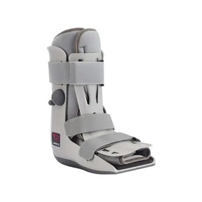 Gray orthopedic boot on a white background - okotoks hc pharmacy