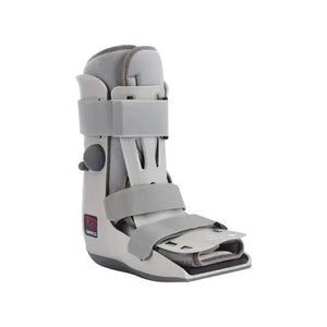 Gray orthopedic boot on a white background - okotoks hc pharmacy