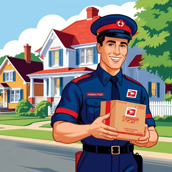 Canada Postal outlet services at Okotoks HC Pharmacy.