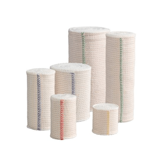 Set of cylindrical bandages with colorful stitching on a white background - okotoks hc pharmacy