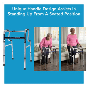 Carex Uplift Folding Walker - okotoks hc pharmacy