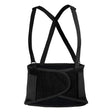 Black waist support brace with straps on a white background - okotoks hc pharmacy