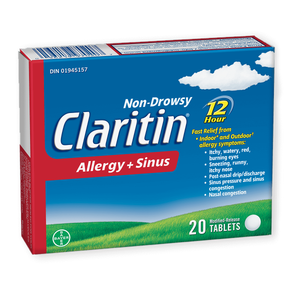 Claritin allergy + sinus 20 tablets - Okotoks HC Pharmacy