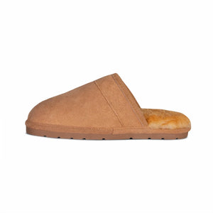 Brown slipper on a white background - okotoks hc pharmacy