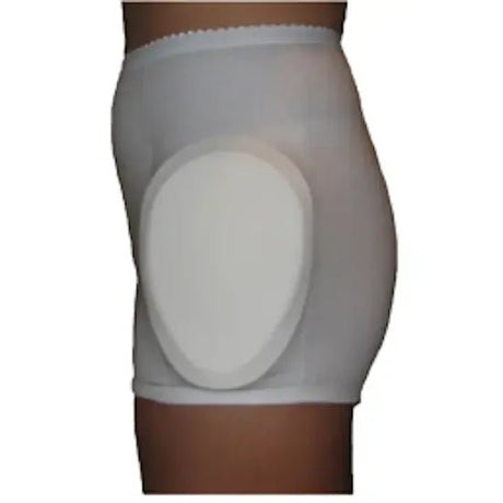 White compression garment with a large pad on a white background - okotoks hc pharmacy
