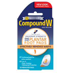 Compound W wart remover packaging on a white background - okotoks hc pharmacy