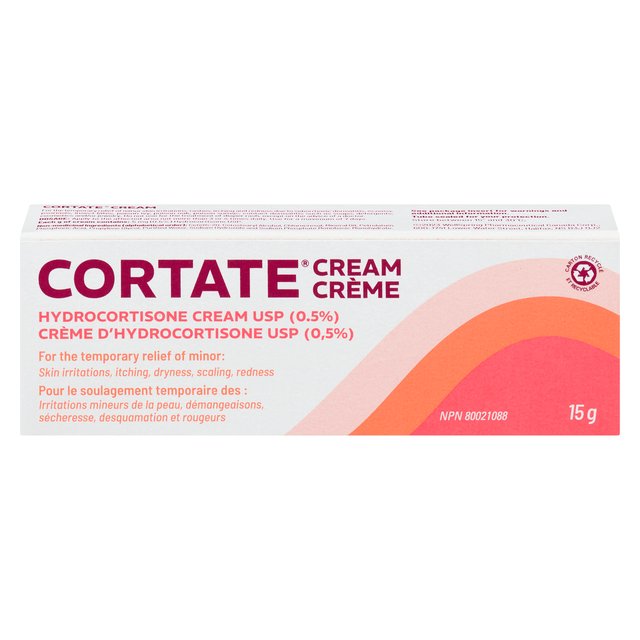 Cortate Cream packaging on a white background - okotoks hc pharmacy