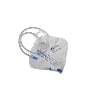 Medical drainage bag with a brand label on a white background - okotoks hc pharmacy