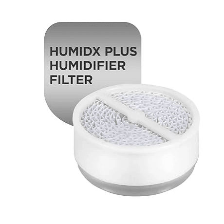 Humidifier filter with 'Humidx Plus' branding on a white background - okotoks hc pharmacy