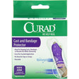 Curad cast and bandage protector packaging with a purple arm cast on a green background - okotoks hc pharmacy