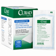 Curad non-adherent pad packaging with a single pad displayed in front on a white background - okotoks hc pharmacy