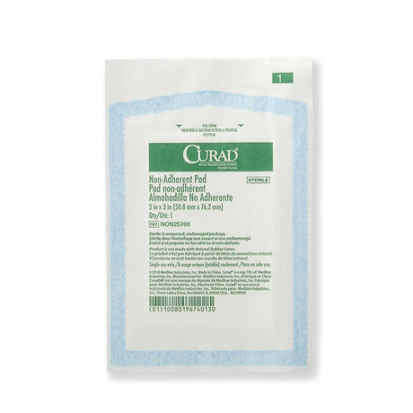 Curad non-adherent pad packaging on a white background - okotoks hc pharmacy