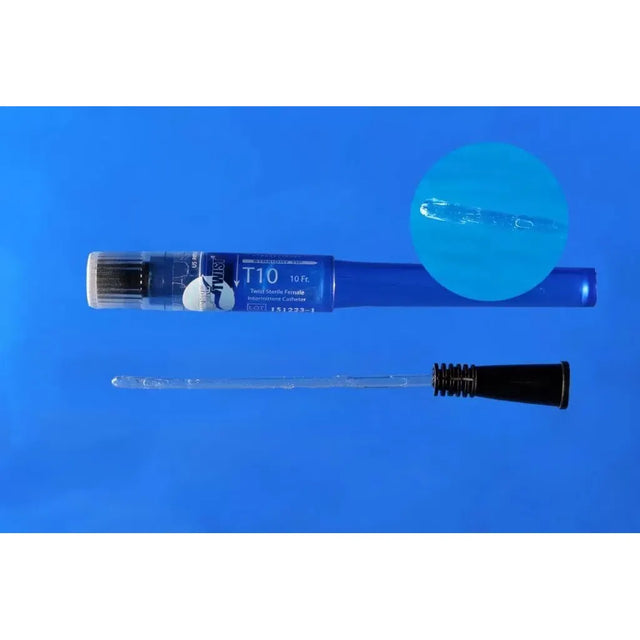 Cure Twist Intermittent Female Catheter - Straight Tip, 10 Fr - T10 - okotoks hc pharmacy