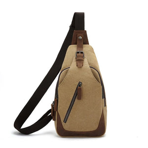 mustard sling bag with brown accents on a white background - okotoks hc pharmacy