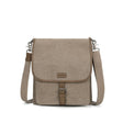 Beige shoulder bag with a strap on a white background - okotoks hc pharmacy