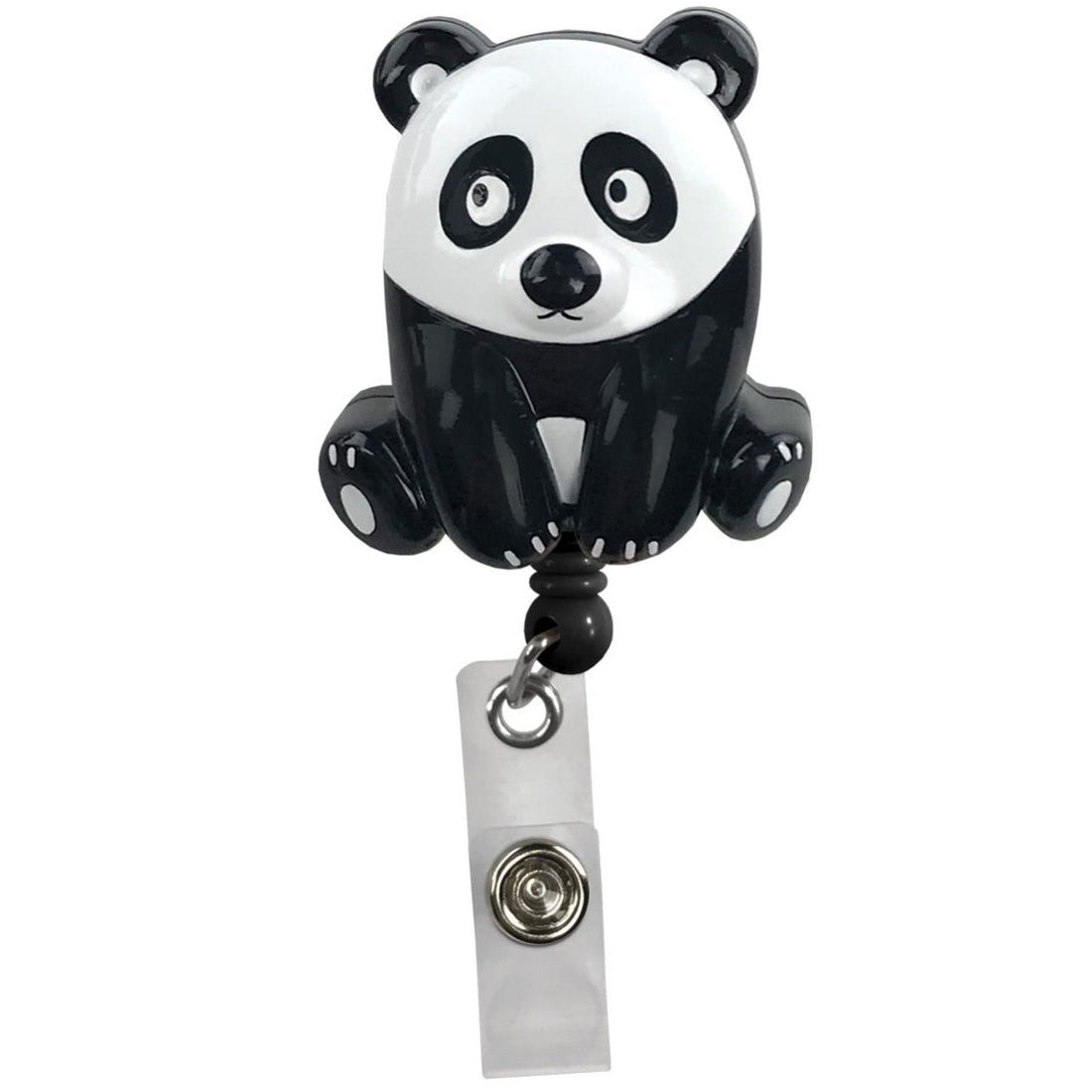 Panda-shaped badge holder on a white background - okotoks hc pharmacy