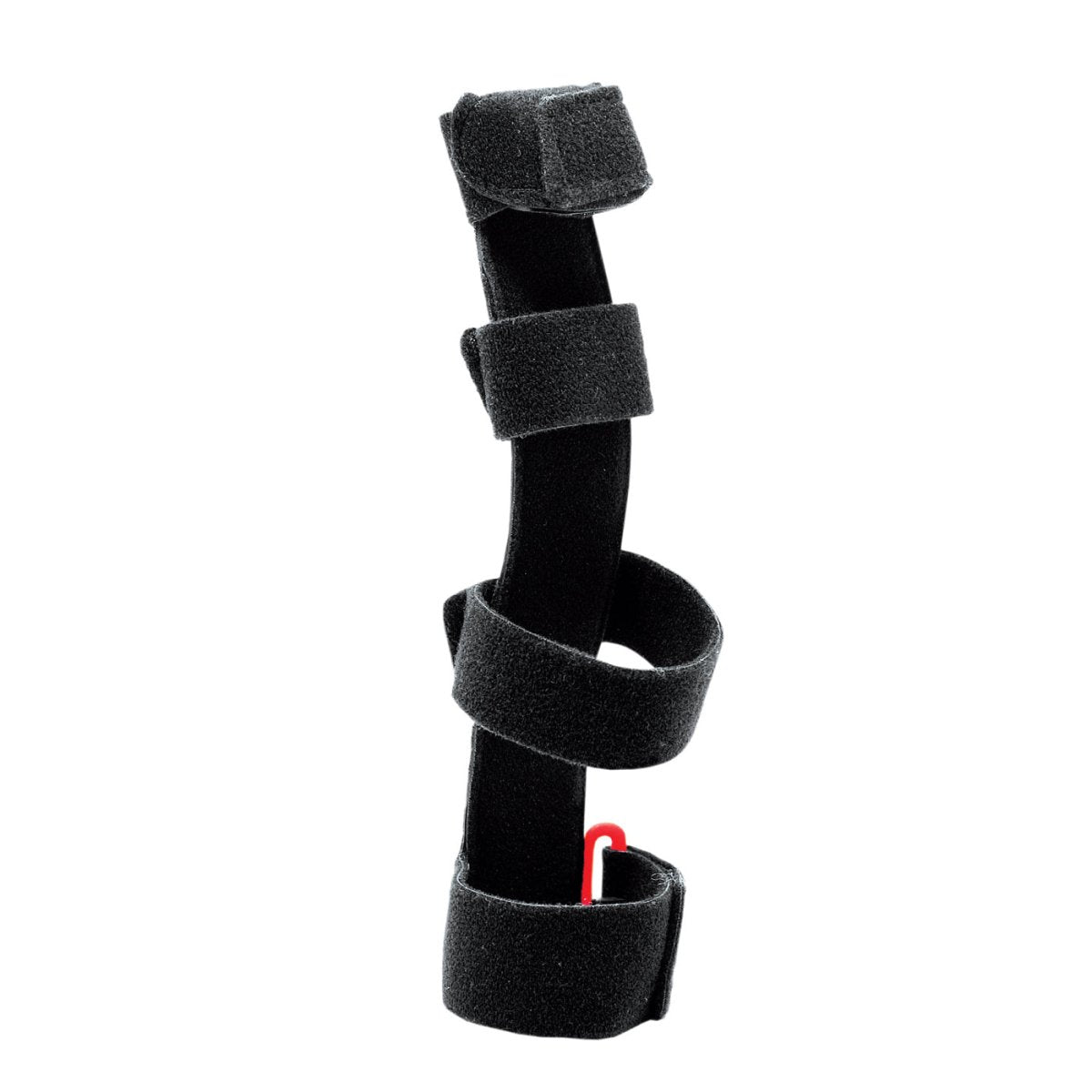 Black wrist support brace with straps on a white background - okotoks hc pharmacy